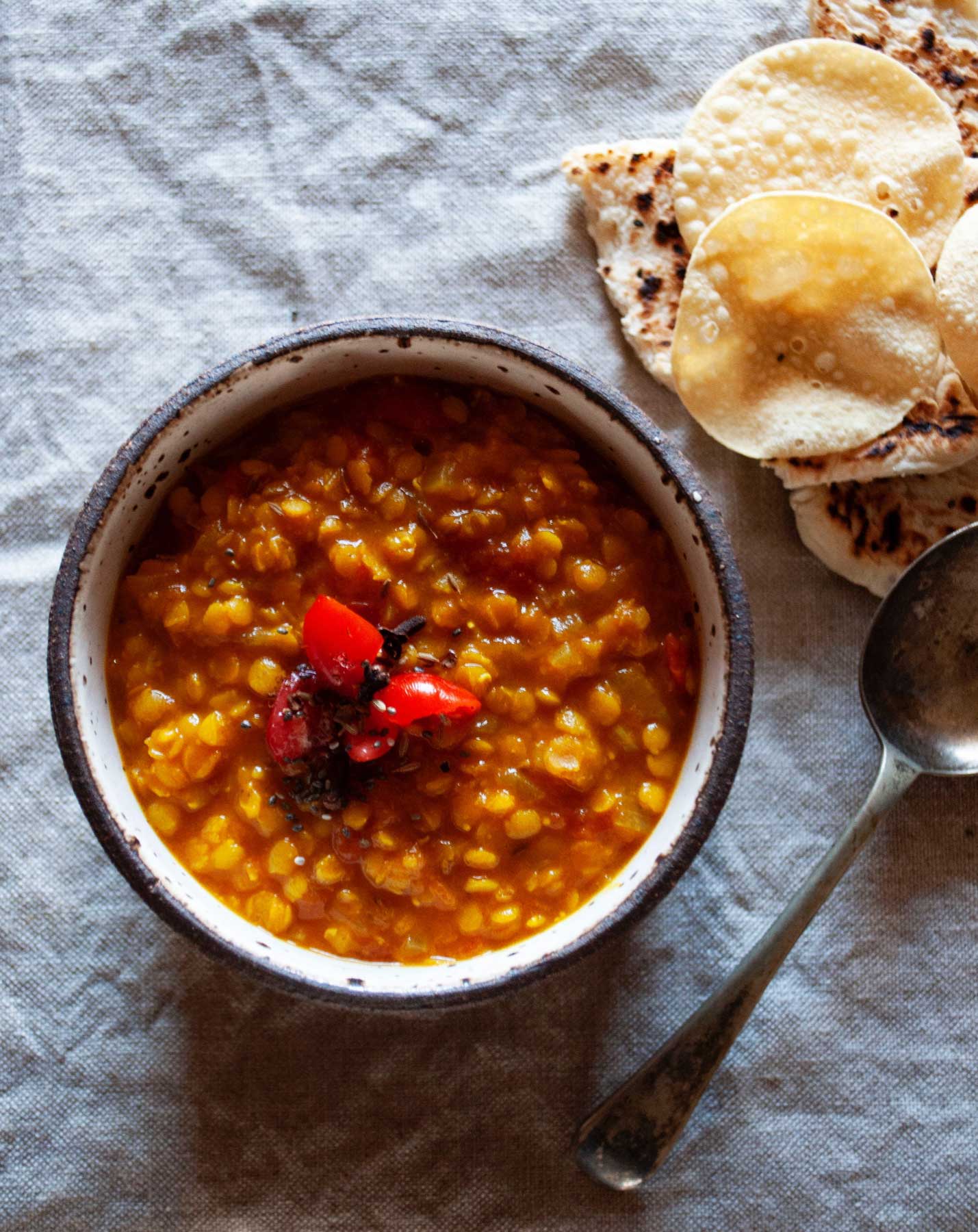 Curried Lentil & Lime Soup
